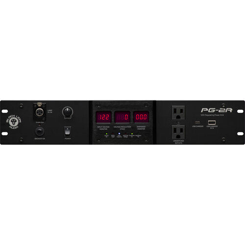 Black Lion Audio PG-2R Regulador y Acondicionador de Energía 2 RU 2775J Proteccion 120V