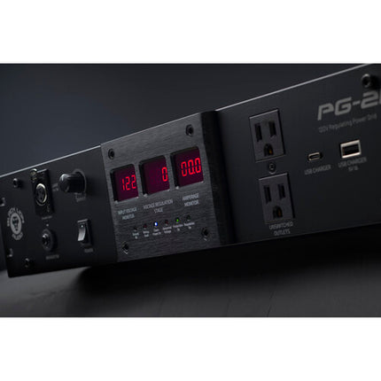 Black Lion Audio PG-2R Regulador y Acondicionador de Energía 2 RU 2775J Proteccion 120V