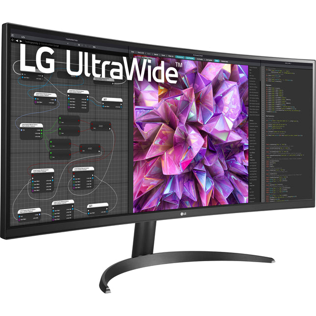 LG BQ60QC Monitor Curvo 34" QHD 3440x1440 HDR Cable HDMI DisplayPort