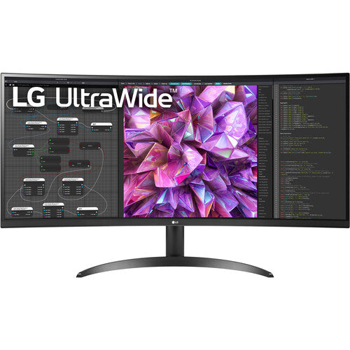 LG BQ60QC Monitor Curvo 34" QHD 3440x1440 HDR Cable HDMI DisplayPort