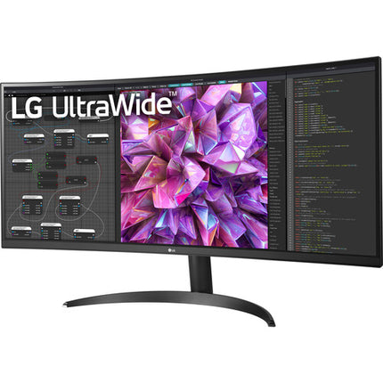 LG BQ60QC Monitor Curvo 34" QHD 3440x1440 HDR Cable HDMI DisplayPort