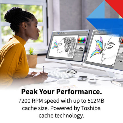 Toshiba 12TB X300 Pro Disco Duro Interno 3.5" 7200 rpm 512MB Cache