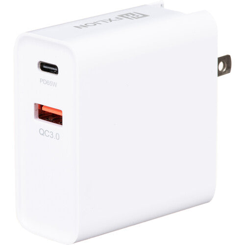 FXLion Cargador de Pared USB A y USB C 65W Entrada 100-240V
