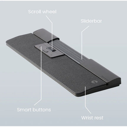 Contour Design SliderMouse Pro Wireless ratón ergonómico inalámbrico con reposamuñecas Bluetooth y 6 botones programables