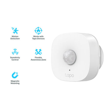 TP-Link Tapo T100 Sensor de Movimiento Inteligente con Hub H100 y Sirena 90 dB
