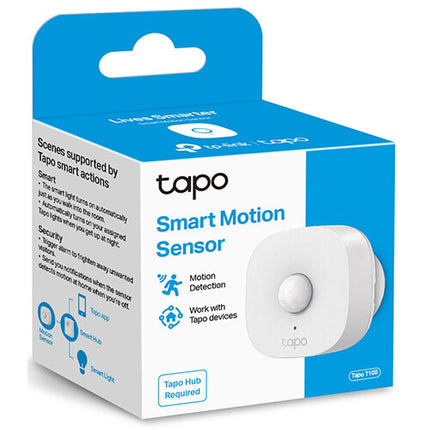 TP-Link Tapo T100 Sensor de Movimiento Inteligente con Hub H100 y Sirena 90 dB