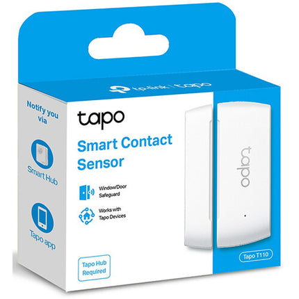 TP-Link Tapo T110 Sensor de Contacto Inteligente para Puertas y Ventanas 922 MHz Batería CR2032