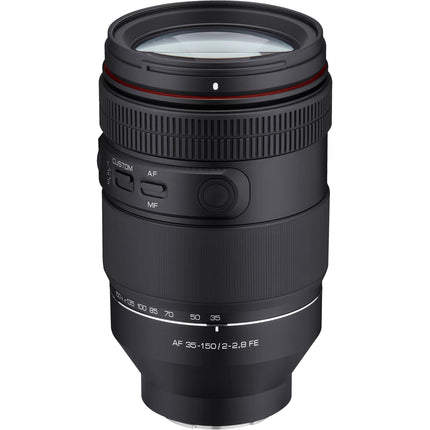 Samyang 35-150mm f/2-2.8 Lente zoom para Sony E con funda y parasol