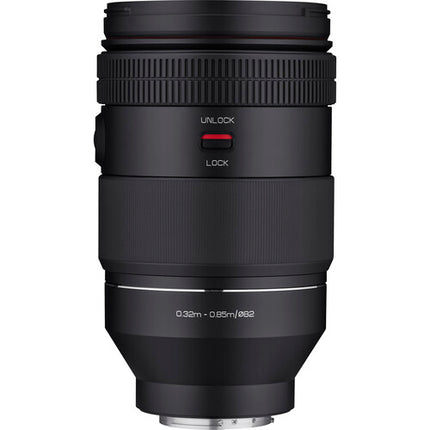 Rokinon 35-150mm f2-2.8 Zoom para Sony E Distancia mínima 12.1"