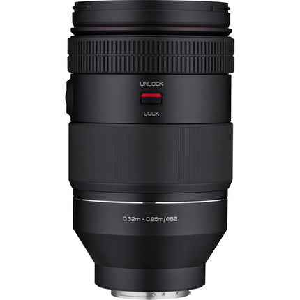 Samyang 35-150mm f/2-2.8 Lente zoom para Sony E con funda y parasol