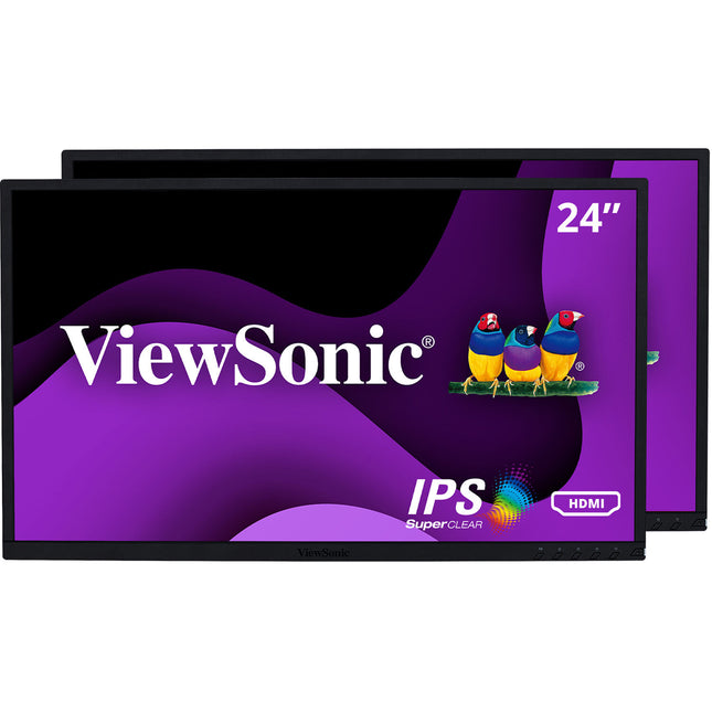 ViewSonic VG2448A-2 Monitor 23.8" IPS Full HD 2-Pack con altavoces