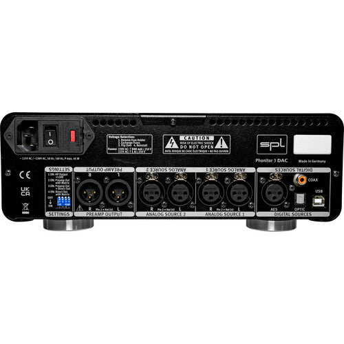 SPL Phonitor 3 Amplificador De Auriculares DAC Y Controlador De Monitoreo 32 Bit 768 kHz