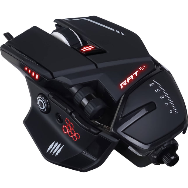 Mad Catz R.A.T. 6+ Ratón de Juego Óptico 12000 dpi Cable 1.8 m