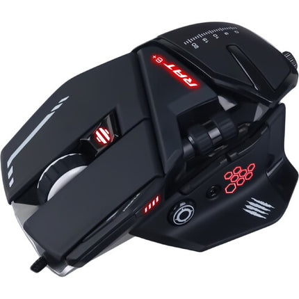 Mad Catz R.A.T. 6+ Ratón de Juego Óptico 12000 dpi Cable 1.8 m