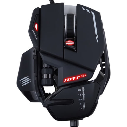 Mad Catz R.A.T. 6+ Ratón de Juego Óptico 12000 dpi Cable 1.8 m