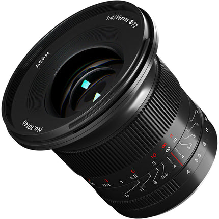 7Artisans 15mm f4 Lente Gran Angular Manual Nikon Z 114° Ángulo