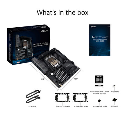 ASUS Pro WS W790-ACE Placa base estación trabajo CEB DDR5 6800 MHz 10 GbE