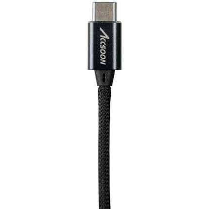 Cable Accsoon USB-C a Lightning macho 1 pie con conector ángulo recto