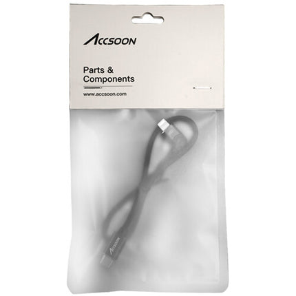 Cable Accsoon USB-C a Lightning macho 1 pie con conector ángulo recto