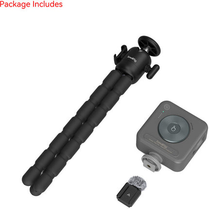 SmallRig Kit Trípode Vlogging para Canon EOS R50 con Luz LED y Cabezal Giratorio 360°