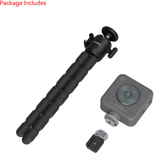 SmallRig Kit Trípode Vlogging para Canon EOS R50 con Luz LED y Cabezal Giratorio 360°
