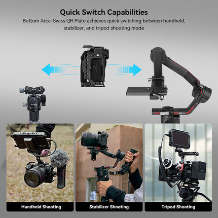 SmallRig Kit Trípode Vlogging para Canon EOS R50 con Luz LED y Cabezal Giratorio 360°