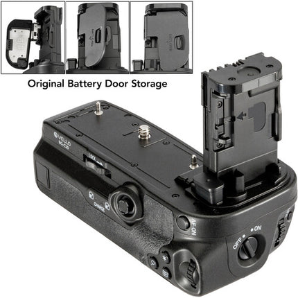 Vello Battery Grip para cámaras mirrorless Canon EOS R5 C R5 R6 II y R6 con doble batería LP-E6NH