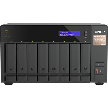 QNAP QVP-85B NAS para Videovigilancia 8 Bahías SATA y 32GB RAM