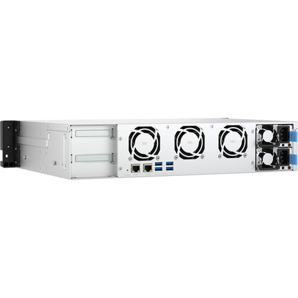 QNAP TS-855eU-RP NAS con 8 bahías SATA y 2 SSD M.2 PCIe 3.0