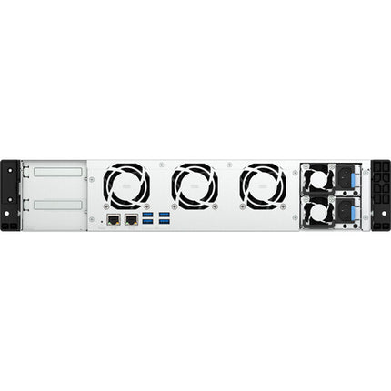 QNAP TS-855eU-RP NAS con 8 bahías SATA y 2 SSD M.2 PCIe 3.0