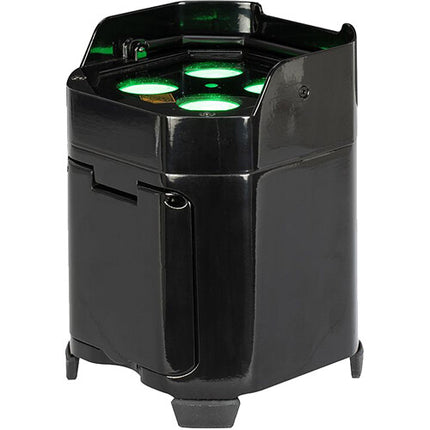 American DJ Element H6 Pak 6 Luces LED RGBAWUV Recargables con Case