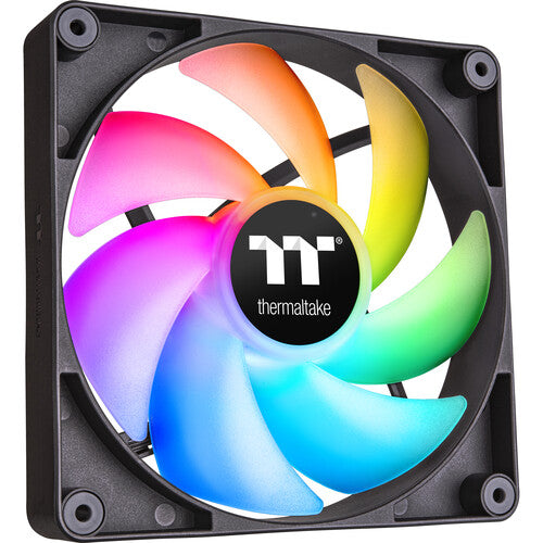 Thermaltake CT140 Ventilador para PC 2x140mm PWM con ARGB 2-Pack Negro