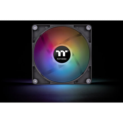 Thermaltake CT140 Ventilador para PC 2x140mm PWM con ARGB 2-Pack Negro