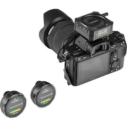 Saramonic Blink Me Micrófono Inalámbrico Clip-On Doble Canal 24-Bit 48kHz 328ft Alcance