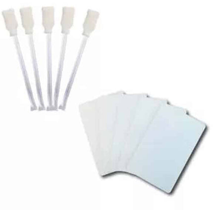 Nisca Printers Kit de limpieza para impresora Kanematsu 201+ 10 tarjetas adhesivas 4 varitas limpiadoras
