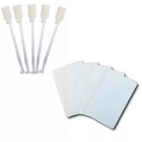 Nisca Printers Kit de limpieza para impresora Kanematsu 201+ 10 tarjetas adhesivas 4 varitas limpiadoras