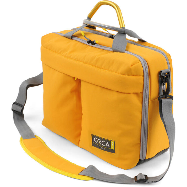 ORCA OR-550 Maletín para portátil hasta 17 pulgadas con correa de hombro acolchada amarillo