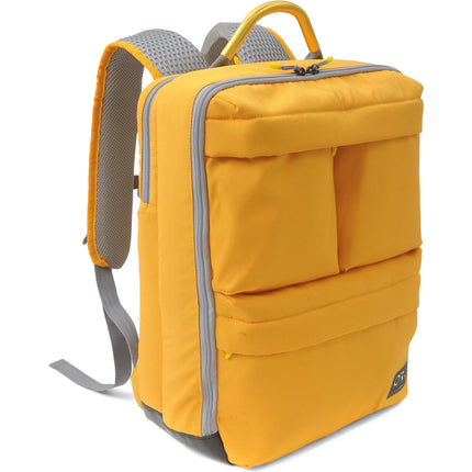 ORCA OR-554 Mochila para Laptop Amarilla Compartimento para 17 Pulgadas y Bolsillos Acolchados