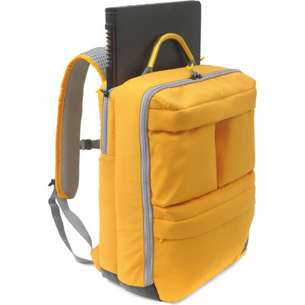 ORCA OR-554 Mochila para Laptop Amarilla Compartimento para 17 Pulgadas y Bolsillos Acolchados