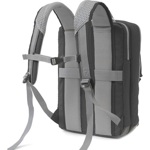 ORCA OR-554 Mochila para portátil 17" con 3 bolsillos acolchados y funda trolley gris