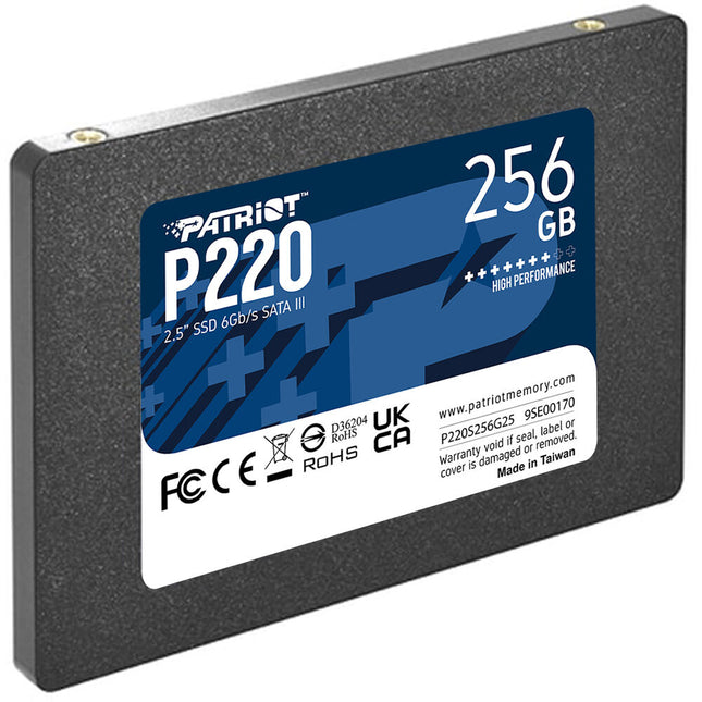 Patriot P220 Series SSD Interna 256GB SATA III 2.5" 550MB/s Lectura 490MB/s Escritura