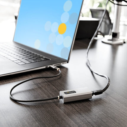 StarTech USB-C 3.0 Adaptador de Red Ethernet con Cable Integrado 30 cm Gigabit