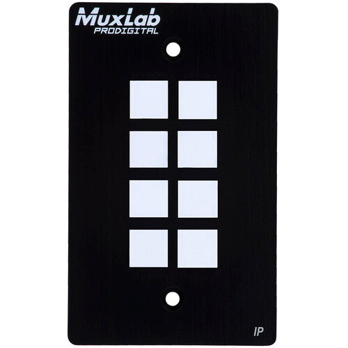 MuxLab 8-Button Panel de Control IP PoE 8 Botones Soporte PoE