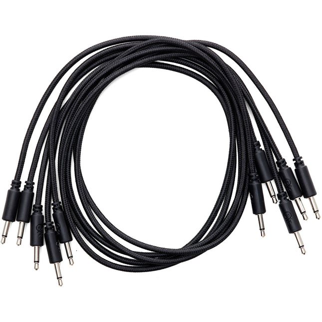 Erica Synths Braided Eurorack Patch Cables Negro 5 Pack 60 cm 3 5mm