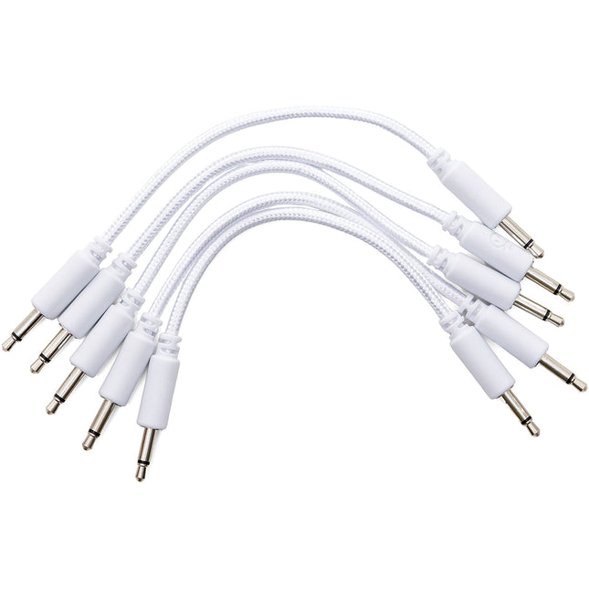 Erica Synths Cables Eurorack Trenzados 3.9 Pulgadas 5-Pack Blancos