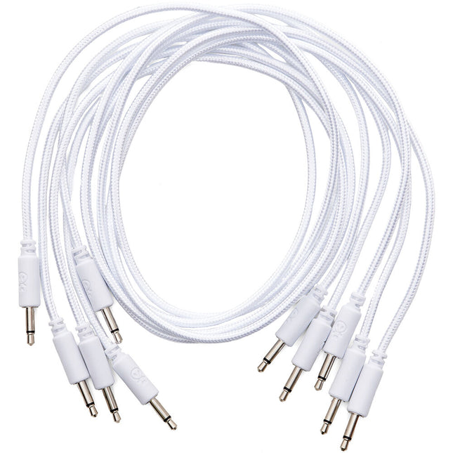 Erica Synths Cable Patch Eurorack Trenzado Blanco 5 Pack 60 cm 3.5 mm