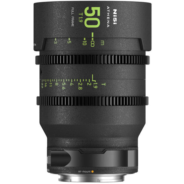 NiSi ATHENA PRIME 50mm T1.9 Full Frame Objetivo PL Mount Apertura T1.9 y Filtro Trasero Rosca