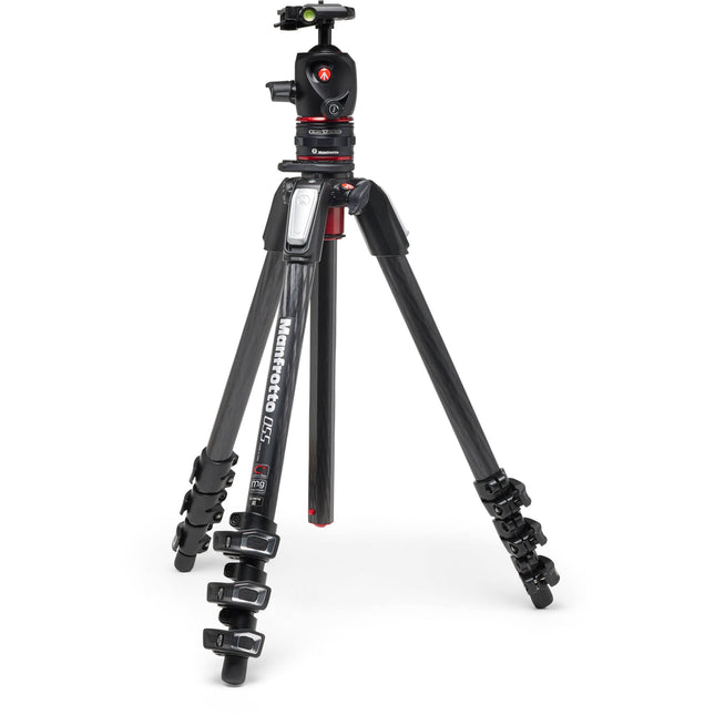 Manfrotto MT055CXPRO4 Trípode Fibra de Carbono Altura 72.7" con Cabezal MHXPRO-BHQ2 y Sistema Move Quick Release