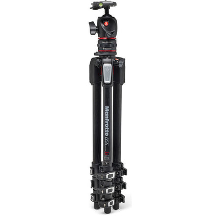 Manfrotto MT055CXPRO4 Trípode Fibra de Carbono Altura 72.7" con Cabezal MHXPRO-BHQ2 y Sistema Move Quick Release