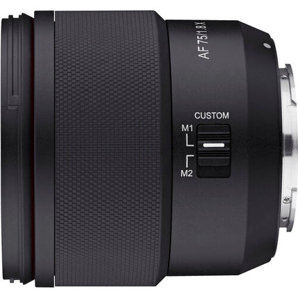 Rokinon AF 75mm f1.8 FE Objetivo Telefoto APS-C F22 Compacto Ligero
